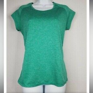 C9 Champion Duo Dry Women Athletic Shirt Green Short sleeve Size XS